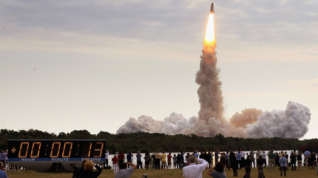 The space shuttle Endeavour lifted off from Kennedy Space Center in Cape Canaveral, Fla., on Monday to began a mission to the International Space Station. The space shuttle Endeavour lifted off from Kennedy Space Center in Cape Canaveral, Fla., on Monday to began a mission to the International Space Station.