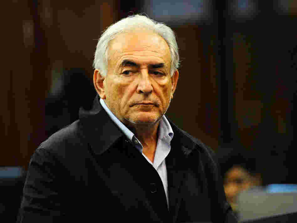 IMF chief Dominique Strauss-Kahn appeared in federal court on Monday in New York City. Greek economists say that under Strauss-Kahn's leadership, the IMF was a counterbalance to the strict austerity policies favored by northern European leaders.