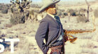 William Claxton's cover photo of Sonny Rollins standing in the desert — sporting a cowboy hat, gun holster and humorously knowing look — has only added to Way Out West's classic status. William Claxton's cover photo of Sonny Rollins standing in the desert — sporting a cowboy hat, gun holster and humorously knowing look — has only added to Way Out West's classic status.