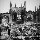 Coventry Cathedral in ruins, November 1940. Britten's War Requiem was written for the church's reconsecration more than 20 years after it was destroyed by German bombers.