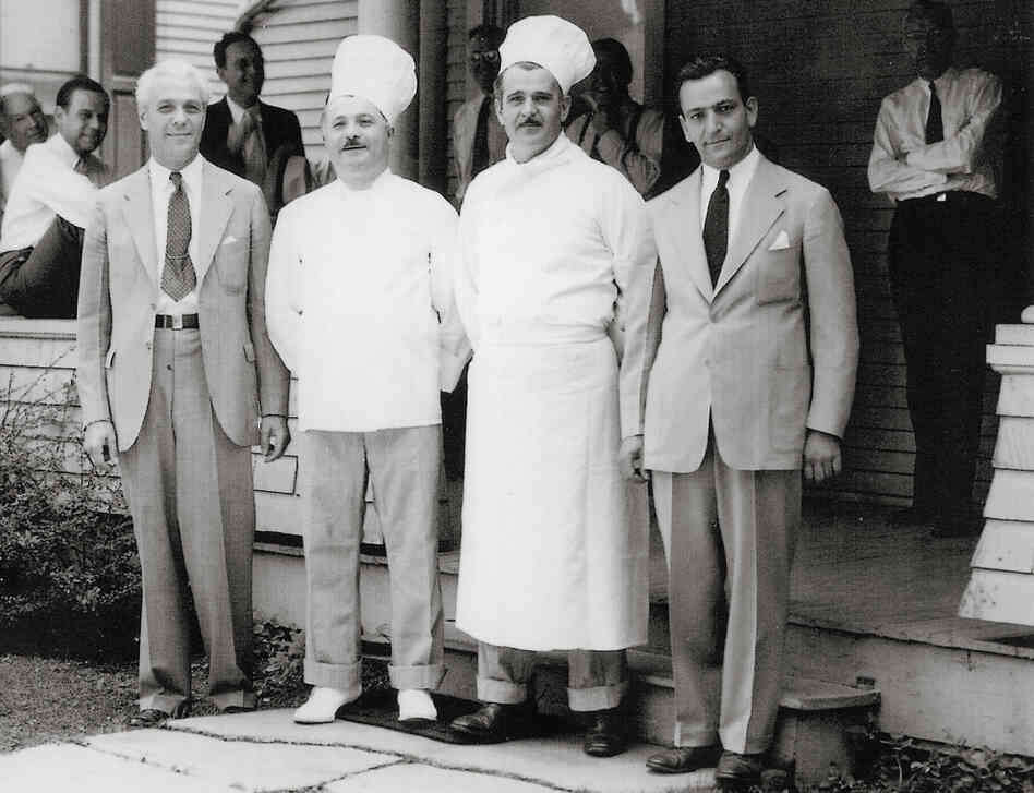 From left: Brothers and Boyardee co-founders Paul, Hector and Mario Boiardi, pictured with company secretary Carl Columbi at Boyardee headquarters in Milton, Pa. From left: Brothers and Boyardee co-founders Paul, Hector and Mario Boiardi, pictured with company secretary Carl Columbi at Boyardee headquarters in Milton, Pa.
