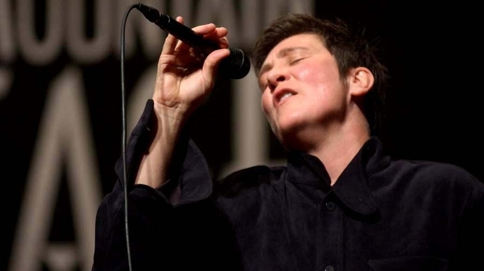 k.d. lang performs on Mountain Stage, way back in 2004.