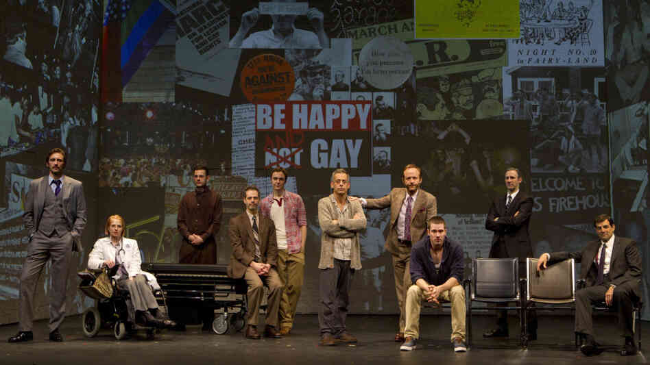 The Broadway cast of Larry Kramer's The Normal Heart, from left: Lee Pace, Ellen Barkin, Wayne Alan Wilcox, Patrick Breen, Jim Parsons, Joe Mantello, John Benjamin Hickey, Luke Macfarlane, Richard Topol and Mark Harelik. The Broadway cast of Larry Kramer's The Normal Heart, from left: Lee Pace, Ellen Barkin, Wayne Alan Wilcox, Patrick Breen, Jim Parsons, Joe Mantello, John Benjamin Hickey, Luke Macfarlane, Richard Topol and Mark Harelik.