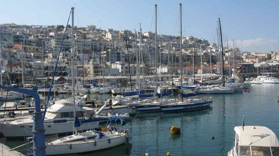 Owners of many of the yachts in Mikrolimano harbor in the port city of Piraeus claim their boats for business use and don't pay taxes on them. The Greek government has set up a special squad of inspectors to crack down on powerboat and yacht owners. Owners of many of the yachts in Mikrolimano harbor in the port city of Piraeus claim their boats for business use and don't pay taxes on them. The Greek government has set up a special squad of inspectors to crack down on powerboat and yacht owners.