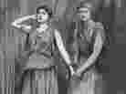 Students perform Alcestis at Queen's College in London, circa 1917.
