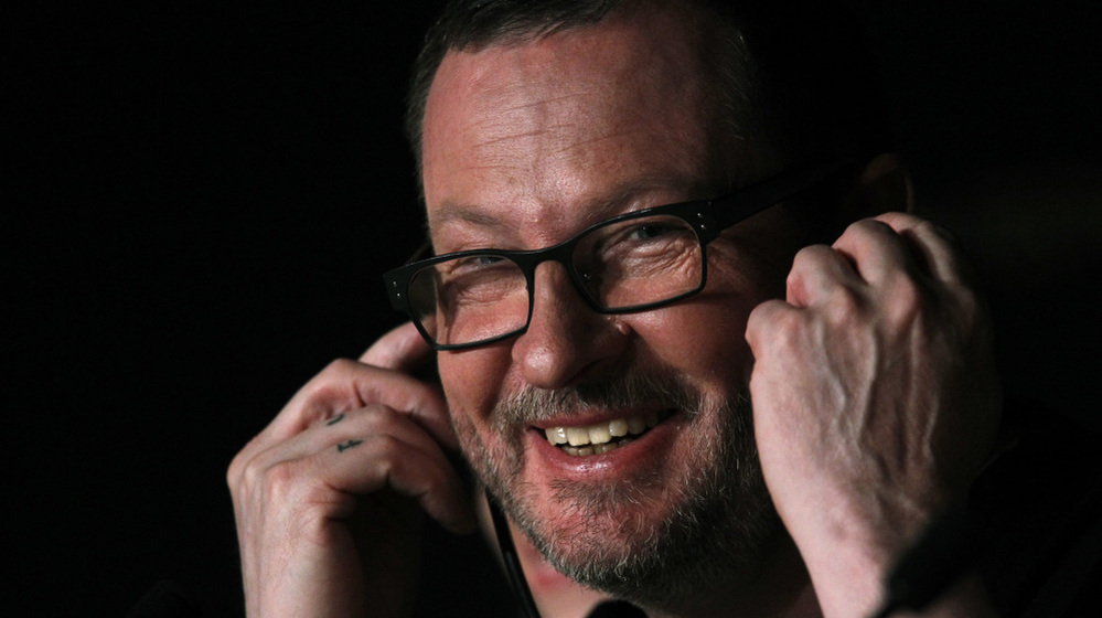 In this photo taken Wednesday, May 18, 2011, director Lars Von Trier attends a press conference for Melancholia.