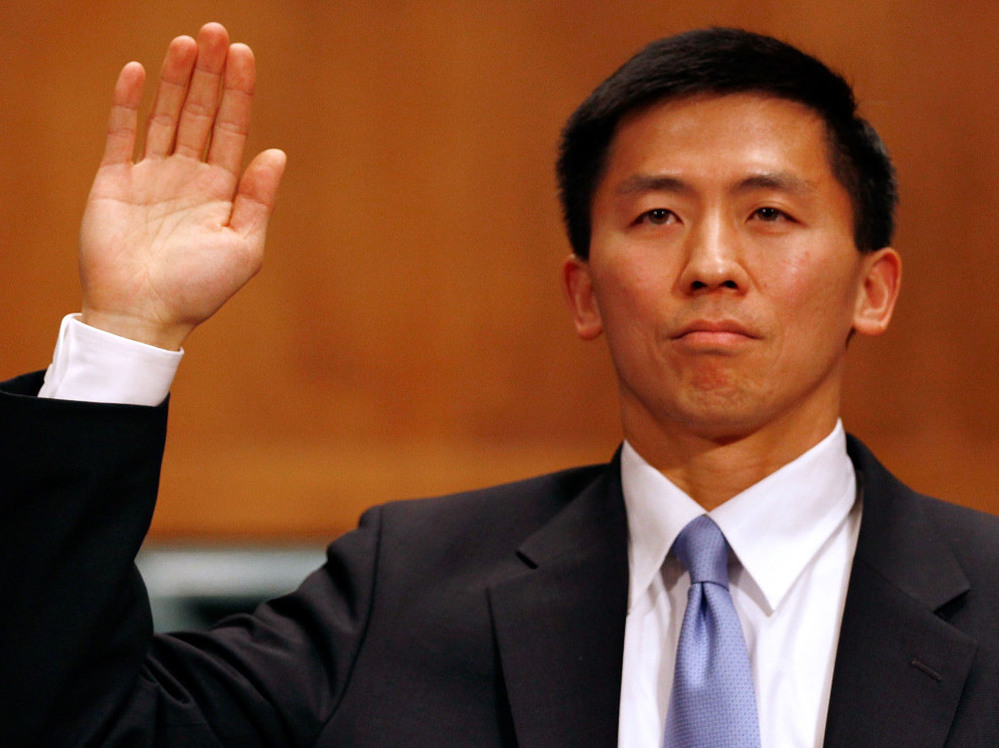 Republicans mounted a successful filibuster Thursday against judicial nominee Goodwin Liu, shown at a Senate Judiciary Committee hearing in April 2010.
