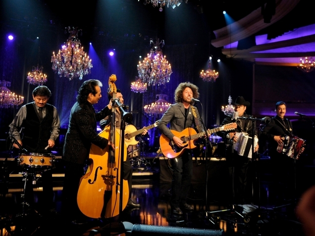 Los Tigres del Norte with Rage Against the Machine's Zack de la Rocha.