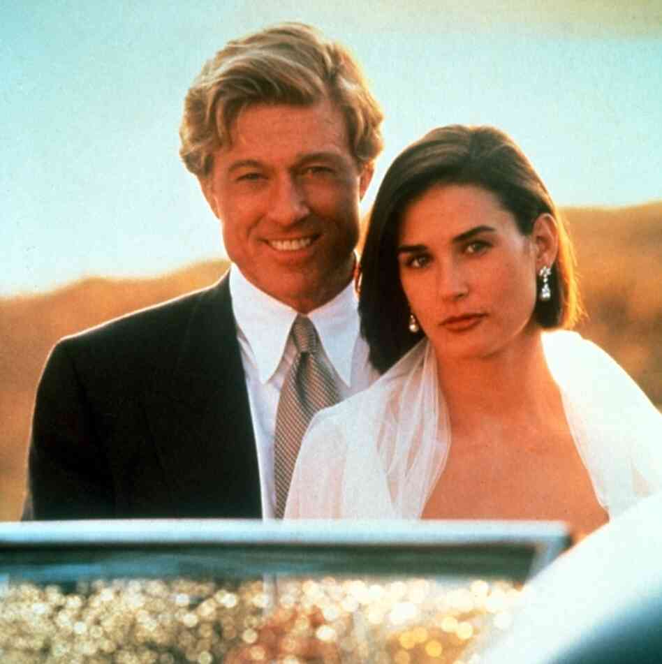 Robert Redford (as John Gage) and Demi Moore (as Diana Murphy) in "Indecent Proposal," 1993.
