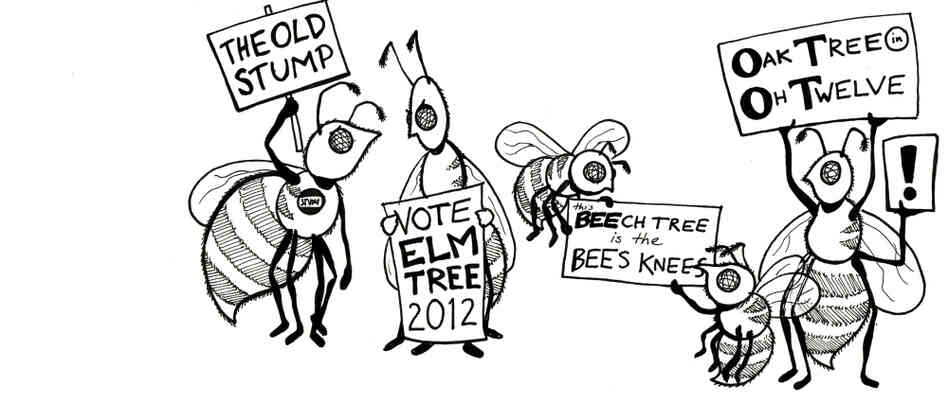 Bees with a vote. Bees with a vote.