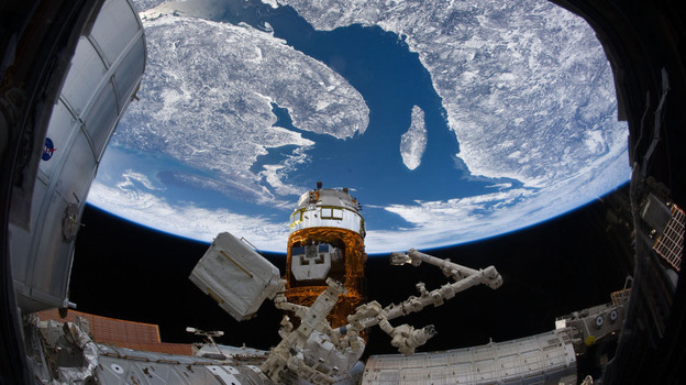 A recent view of Earth from the International Space Station.