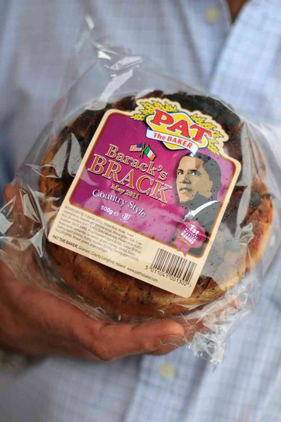 "Barack's Brack" bread honors Obama's visit. 
