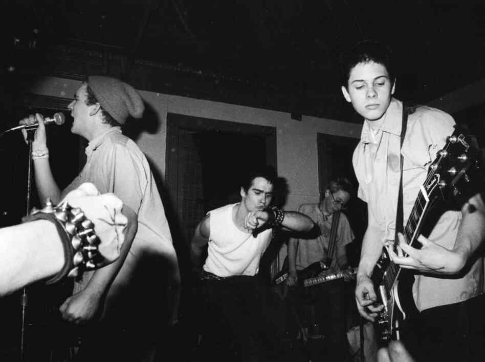 Minor Threat performs in 1980. The group is one of the bootstrapping indie bands profiled in the book Our Band Could Be Your Life.