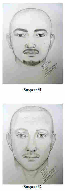 The Los Angeles Police Department released these drawings during a news conference Sunday (May 22, 2011), of two suspects in the beating of San Francisco Giants fan Brian Stow. The Los Angeles Police Department released these drawings during a news conference Sunday (May 22, 2011), of two suspects in the beating of San Francisco Giants fan Brian Stow.