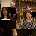 Members of the choral group Conspirare rehearse for the concert series "Renaissance and Response." Members of the choral group Conspirare rehearse for the concert series "Renaissance and Response."
