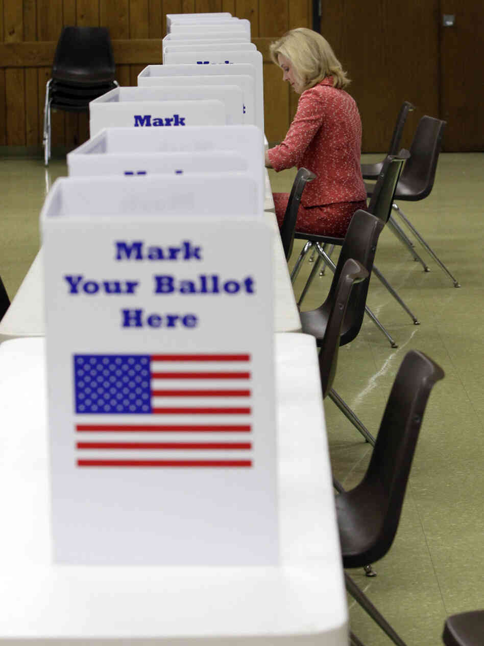 Republican Jane Corwin votes in Clarence, N.Y., Tuesday, May 24, 2011.