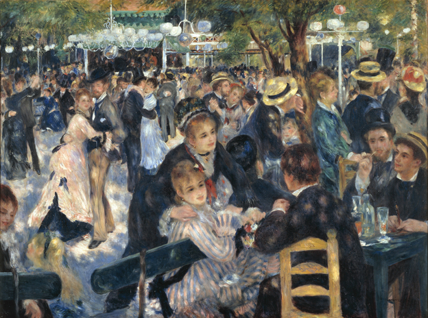 Caillebotte purchased Renoir's Dance at Le moulin de la Galette and many other Impressionist works long before they were popular. Works in his collection by the likes of Monet, Renoir, Pissarro and more would one day be recognized among the world's greatest Impressionist works.