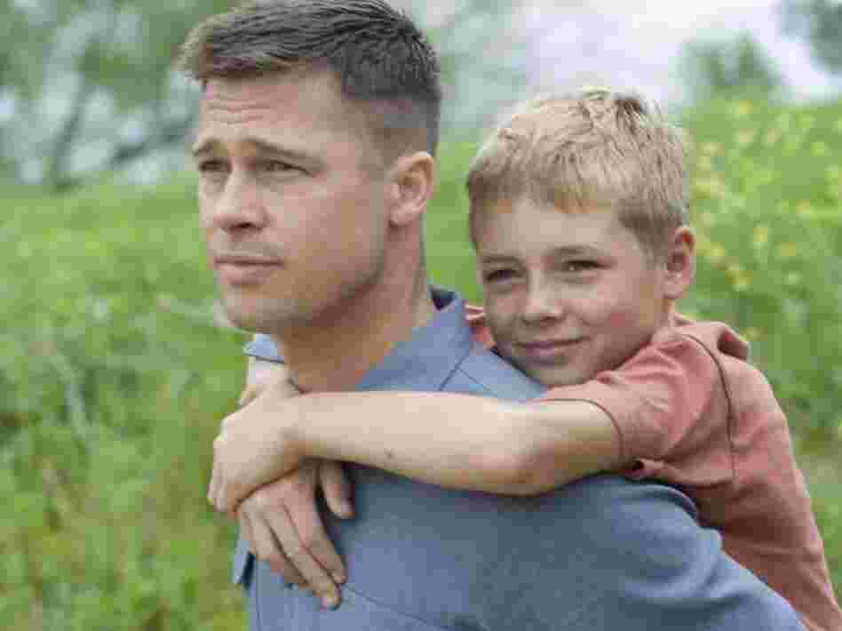 Laramie Eppler (right) plays one of Pitt's kids in the film, which recently won the Cannes Film Festival's Palme d'Or prize.