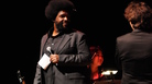 The Roots' ?uestlove on stage during his collaboration with singer Keren Ann, "Philly-Paris Lockdown," part of the Philadelphia International Festival of the Arts. The Roots' ?uestlove on stage during his collaboration with singer Keren Ann, "Philly-Paris Lockdown," part of the Philadelphia International Festival of the Arts.