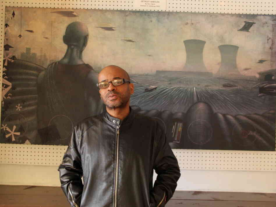 Juan Atkins at Submerge's techno museum.