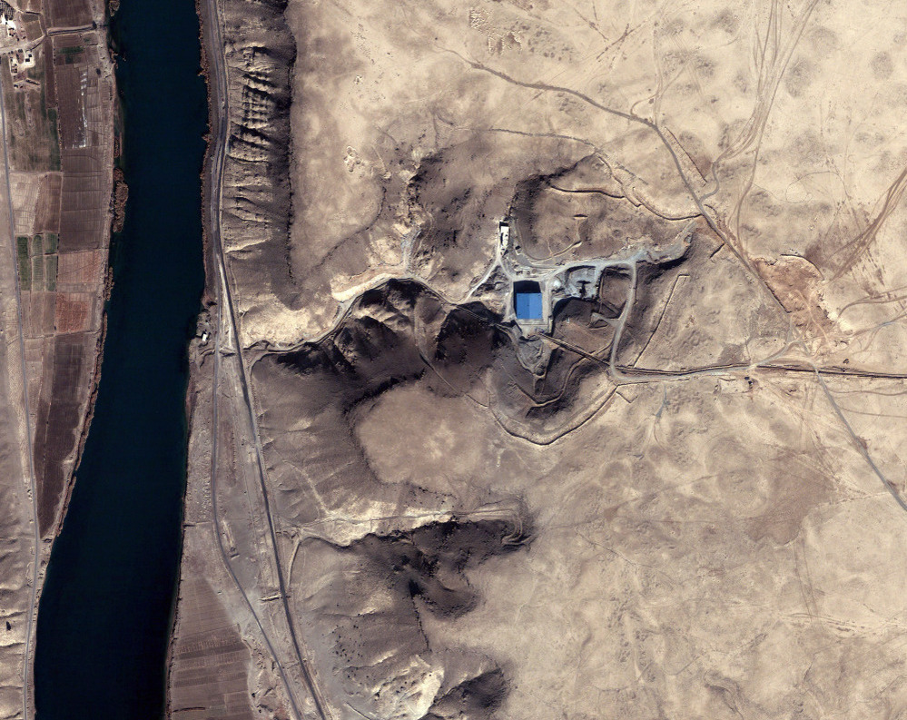 This site in Syria was bombed by Israeli jets more than three years ago because it was suspected to be a nuclear reactor. It is now showing new construction.