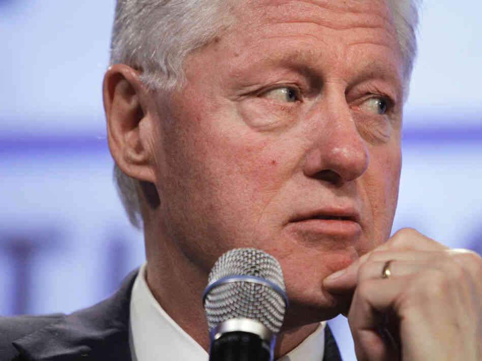 Former President Bill Clinton "inadvertently misspoke" at a fiscal policy conference, May 25, 2011.