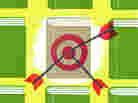 An illustration of arrows hitting a book target