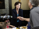 Congresswoman-elect Kathy Hochul (D-NY) thanks customers for their support at a restaurant in Depew, N.Y., Wednesday. Congresswoman-elect Kathy Hochul (D-NY) thanks customers for their support at a restaurant in Depew, N.Y., Wednesday.