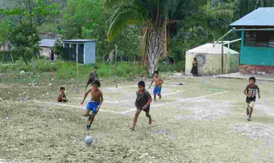 The village of Limon, in the Peten region of northern Guatemala, is a very poor area similar to where the Zetas cartel is grabbing territory. There's no electricity, water is trucked in and people cook over open fires.