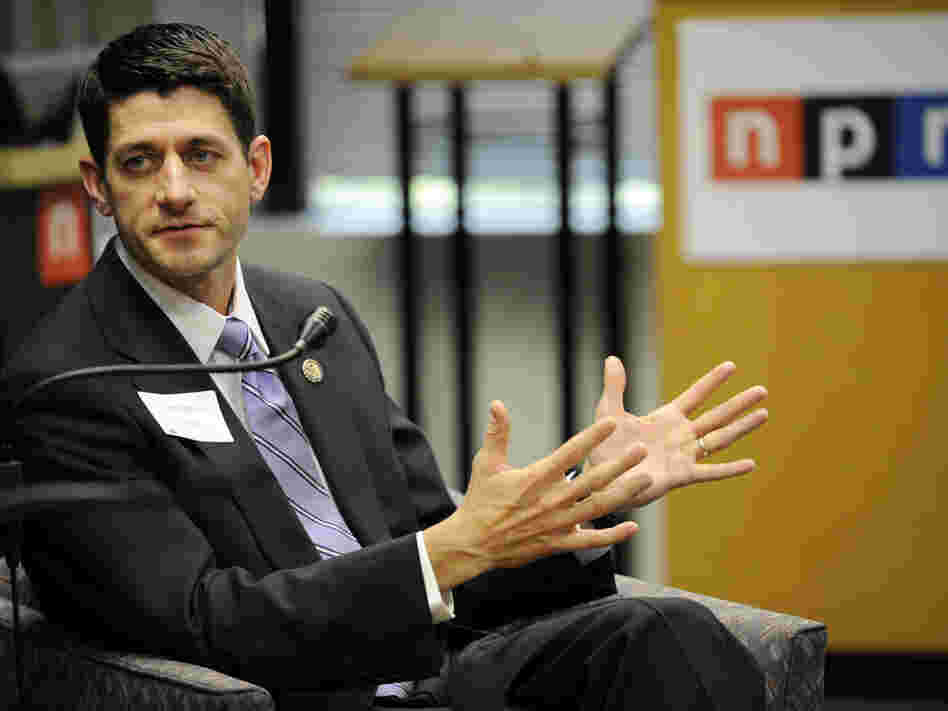 Rep. Paul Ryan (R-WI) at NPR headquarters in Washington, D.C., earlier today (May 26, 2011).