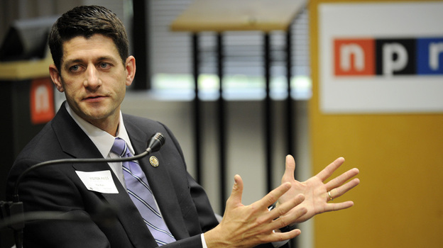 Rep. Paul Ryan (R-WI) at NPR headquarters in Washington, D.C., earlier today (May 26, 2011). (NPR)