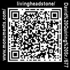 The QR code affixed to David Quiring Sr.'s tombstone.