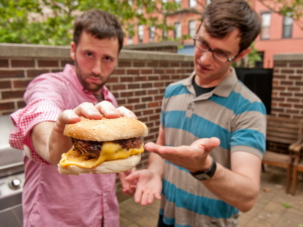 Dan Pashman's Cheeseburger With Cheese On The Bottom.