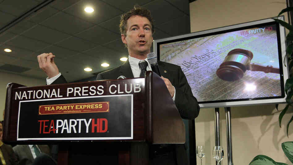 Sen. Rand Paul (R-KY) speaks during a Tea Party Town Hall meeting in February at the National Press Club in Washington. The freshman lawmaker is being hailed by civil libertarians for putting privacy concerns over the Patriot Act back in the spotlight. Sen. Rand Paul (R-KY) speaks during a Tea Party Town Hall meeting in February at the National Press Club in Washington. The freshman lawmaker is being hailed by civil libertarians for putting privacy concerns over the Patriot Act back in the spotlight.