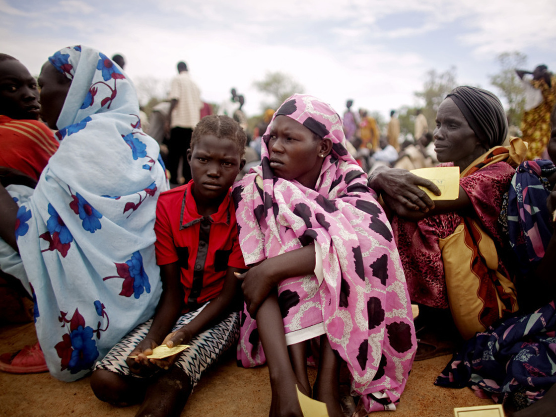 Refugees in the village of Mayan Abun, southern Sudan, on Thursday (May 26, 2011).