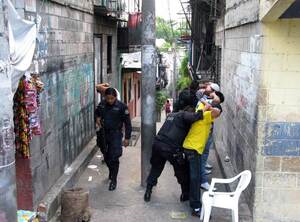 Police say routine busts of low-level, street drug dealers, like these in San Salvador, are an important part of their strategy to keep organized crime under control. Police say routine busts of low-level, street drug dealers, like these in San Salvador, are an important part of their strategy to keep organized crime under control.
