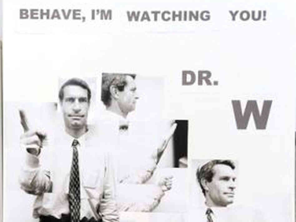 Posters of a Pacific Hospital doctor remind staff about keeping themselves, their patients, and their hospitals clean. Posters of a Pacific Hospital doctor remind staff about keeping themselves, their patients, and their hospitals clean.