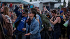 Jessica McLeod, center, dances along to Mariachi El Bronx with her friends, who came to Sasquatch from Victoria, BC in a caravan of fifteen cars. Jessica McLeod, center, dances along to Mariachi El Bronx with her friends, who came to Sasquatch from Victoria, BC in a caravan of fifteen cars.