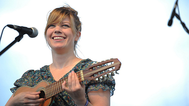 Basia Bulat performs at the 2011 Sasquatch Music Festival.