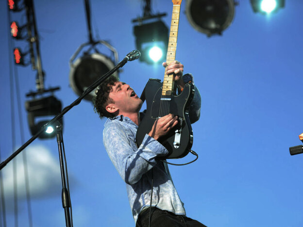 Peter Silberman of The Antlers performs live at the 2011 Sasquatch Music Festival.