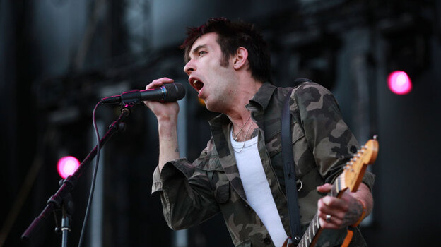 Dan Boeckner of Wolf Parade performs at Sasquatch Music Festival 2011. (Alex Crick for KEXP)