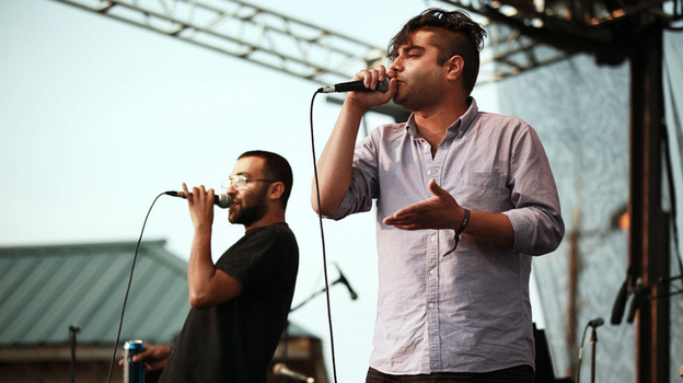 Das Racist performs at the 2011 Sasquatch Music Festival.