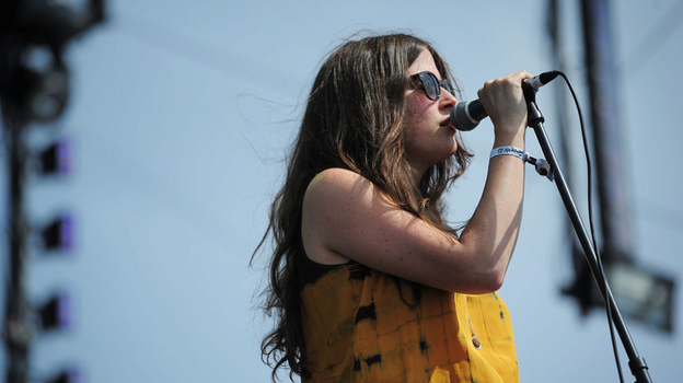 Amber Webber of Black Mountain performs at Sasquatch Music Festival 2011.