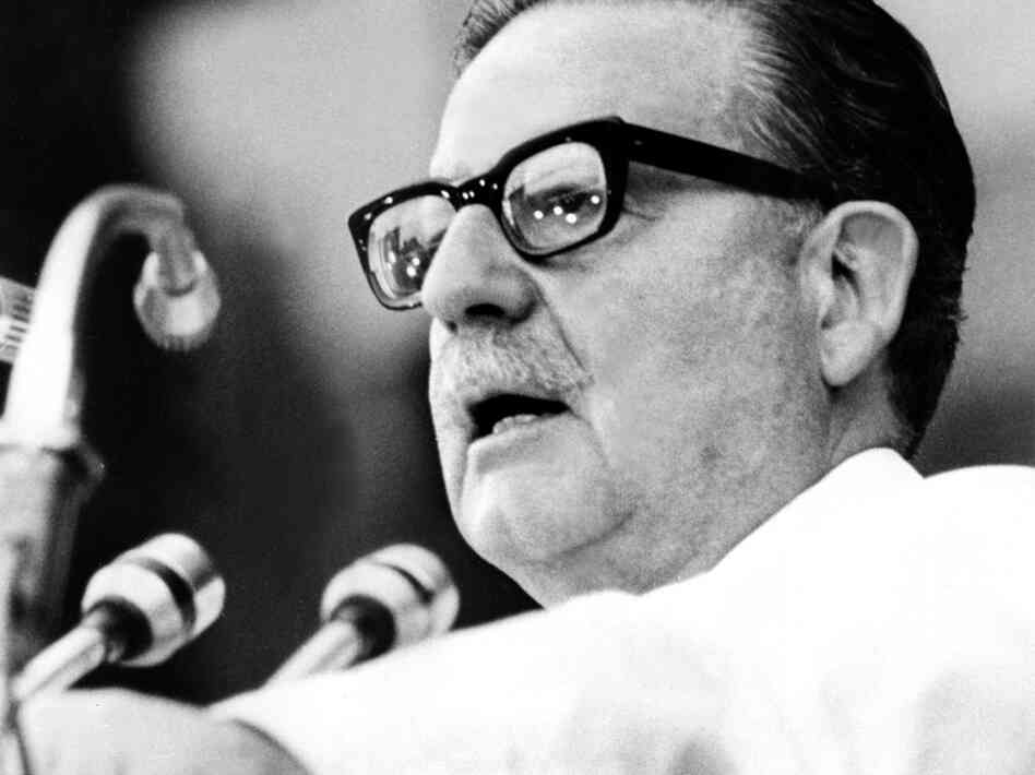 Chilean President Salvador Allende in February 1973. Chilean President Salvador Allende in February 1973.