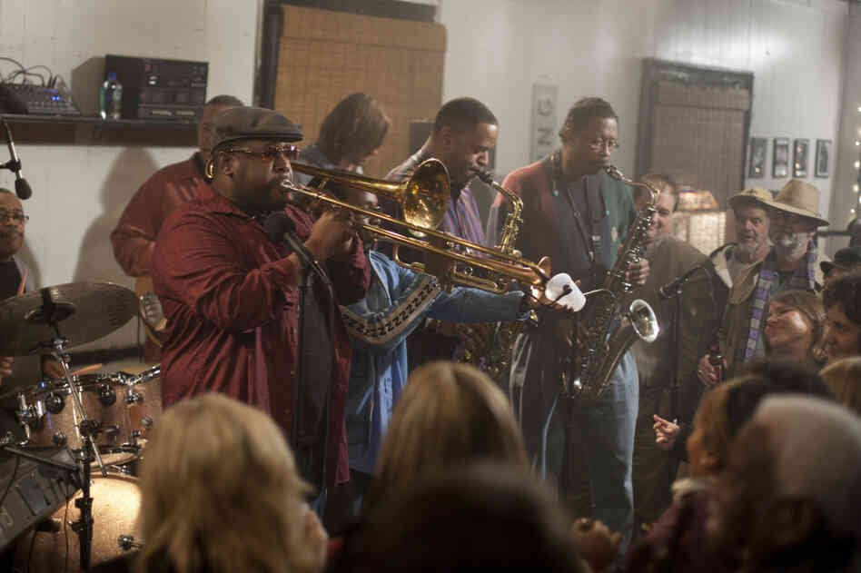 Antoine Batiste (Wendell Pierce) leads the Soul Apostles in the latest episode of Treme.
