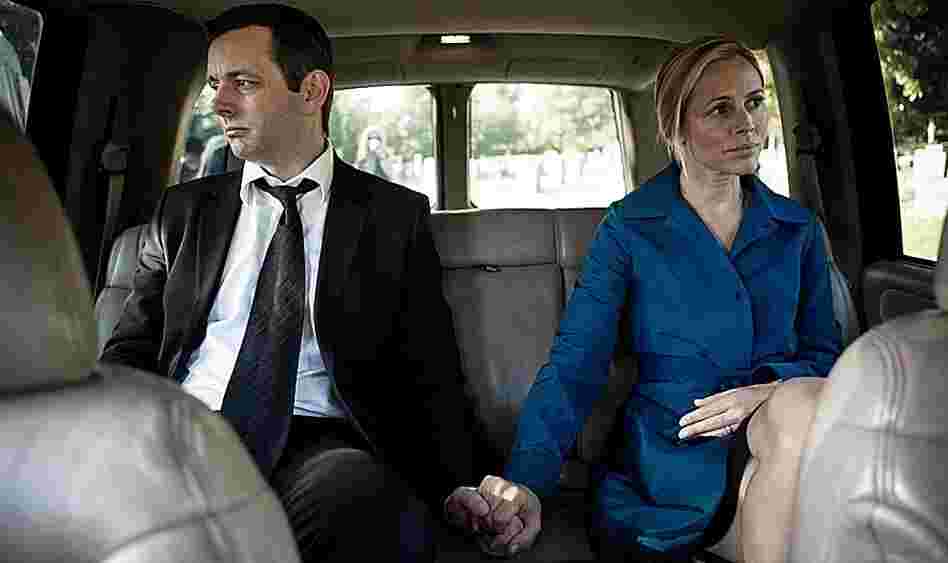 Lives Torn Apart: Michael Sheen and Maria Bello bring touching subtlety to their portraits of a school shooter's parents — a long-estranged couple who find little comfort in their struggle to understand the unthinkable. Lives Torn Apart: Michael Sheen and Maria Bello bring touching subtlety to their portraits of a school shooter's parents — a long-estranged couple who find little comfort in their struggle to understand the unthinkable.