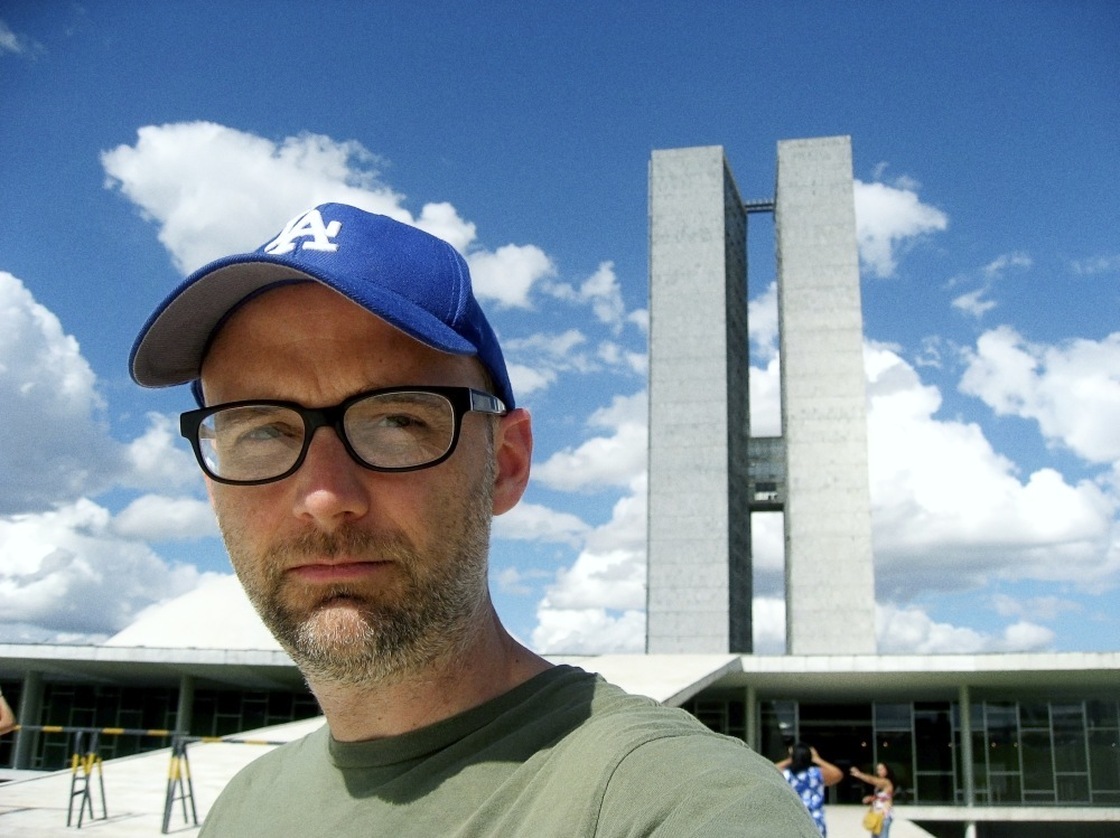 A self-portrait from Moby's new photo book Destroyed, released alongside a moody album of the same name.