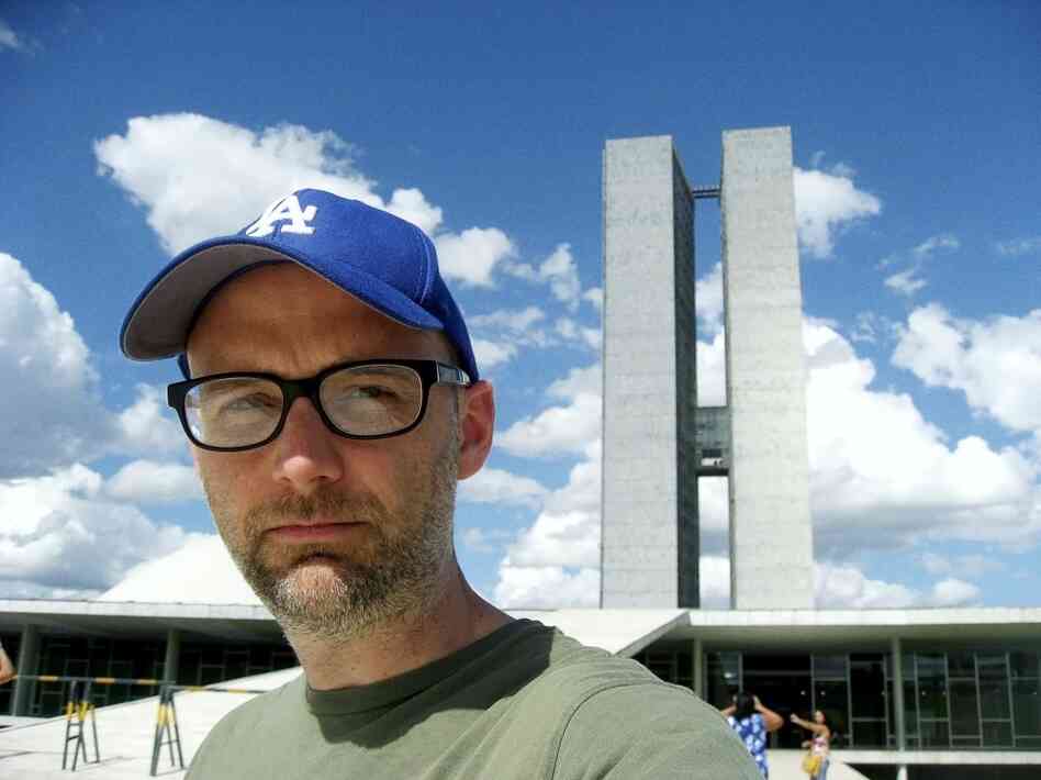 A self-portrait from Moby's new photo book Destroyed, released alongside a moody album of the same name.