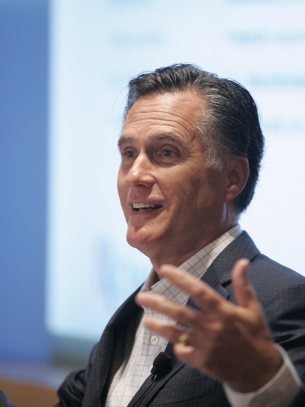 Mitt Romney gives a health care talk, Ann Arbor, Mich., May 12, 2011.