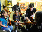 Nathan Schram instructs students in the classroom. Nathan Schram instructs students in the classroom.